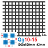 Blacha perforowana SUROWA 10X10 mm PRZERWA 5 mm 1000 x 500 mm Qg 10-15 Gr. 2 mm