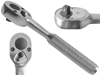 KING TONY GRZECHOTKA 1/4 uchwyt chromowany 130 mm 24 ZĘBY 2779-55F