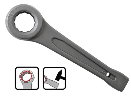 KLUCZ OCZKOWY DO POBIJANIA KUTY 17 mm JOBI EXTRA