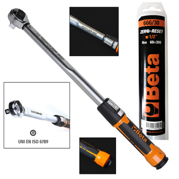 BETA Klucz dynamometryczny 1/2" 60-300 Nm ZERO-RESET