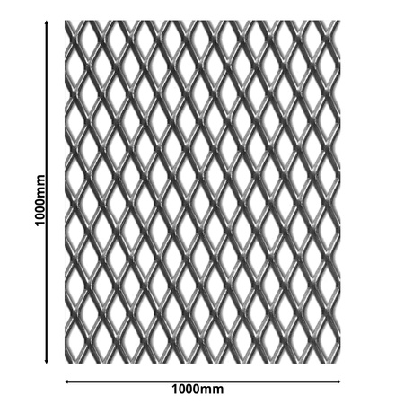 Siatka cięto-ciągniona SUROWA 20 x 10 x 2 x 1,5 | 1000 x 1000 mm