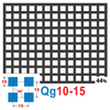 Blacha perforowana SUROWA 10X10 mm PRZERWA 5 mm 200 x 200 mm Qg 10-15