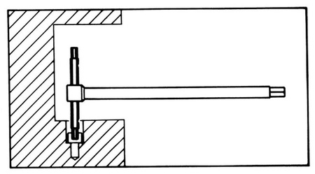 BETA Klucz trzpieniowy PRZESUWNY typu T IMBUS HEX 951 5 mm