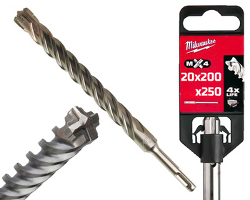 Milwaukee Wiertło do betonu SDS-Plus MX4 | 20 x 200 / 250 mm