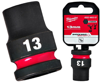 Milwaukee Nasadka udarowa KRÓTKA 1/2" 6-KĄTNA 13 mm