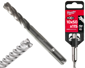 Milwaukee Wiertło do betonu SDS-Plus MX4 | 10 x 50 / 115 mm