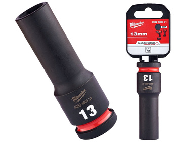 Milwaukee Nasadka udarowa DŁUGA 1/2" 6-KĄTNA 13 mm