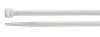 BM Opaska zaciskowa, kablowa, poliamidowa PA 6.6, BIAŁA | 250 x 4.8 mm op. 100 szt.