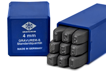 Znaczniki, numeratory CYFROWE 0-9 GRAVUREM-S | 4 MM