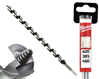 Milwaukee Wiertło kręte ŚWIDER do drewna | 20 x 385 / 460 mm