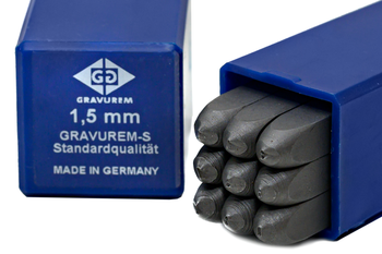 Znaczniki, numeratory CYFROWE 0-9 GRAVUREM-S | 1,5 MM