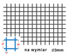 Siatka zgrzewana SUROWA 40 x 40 GR. 3 mm - NA WYMIAR