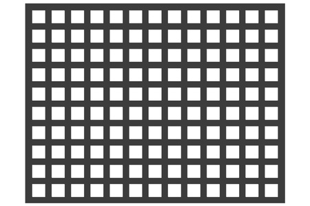 Blacha perforowana SUROWA 10X10 mm PRZERWA 5 mm 200 x 200 mm Qg 10-15