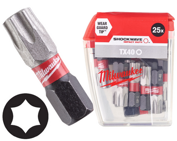 Milwaukee Bit udarowy 1/4" TORX | TX 40 x 25 mm - 1 szt.