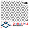 Siatka cięto-ciągniona OCYNK 20 x 15 x 1,5 x 1,5 | 1000 x 500 mm