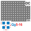 Blacha perforowana OCYNK 5X5 mm PRZERWA 11 mm 200 x 200 mm Qg 5-16 Gr. 1 mm