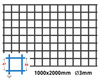 Siatka zgrzewana SUROWA 50 x 50 GR. 3 mm 1000 x 2000 mm