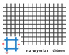 Siatka zgrzewana SUROWA 40 x 40 GR. 4 mm - NA WYMIAR