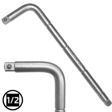 KING TONY POKRĘTŁO TYPU "L" CR-V 1/2" 90° 300 mm 4584-12R