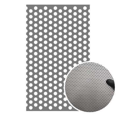 Blacha perforowana OCYNK OCZKO 5 mm PRZERWA 3 mm 1000 x 500 mm Rv 5-8 Gr. 1 mm