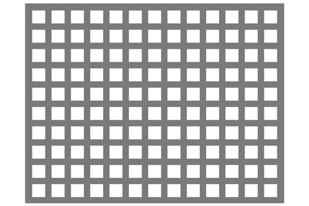 Blacha perforowana OCYNK 10X10 mm PRZERWA 5 mm 200 x 200 mm Qg 10-15