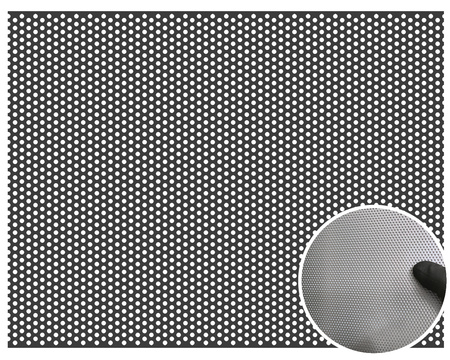 Blacha perforowana SUROWA OCZKO 2 mm PRZERWA 1,5 mm 1000 x 2000 mm Rv 2-3,5 Gr. 1,5 mm