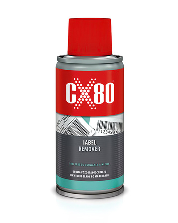 CX80 Płyn do usuwania naklejek LABEL REMOVER ZMYWACZ KLEJU 150 ml