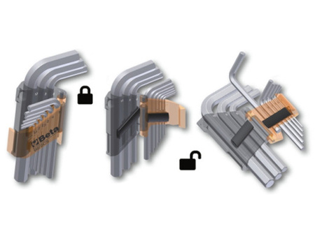 BETA Komplet 8 kluczy trzpieniowych kulistych TORX T9 - T40 97BTX/SC8