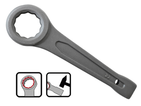 KLUCZ OCZKOWY DO POBIJANIA KUTY 22 mm JOBI EXTRA