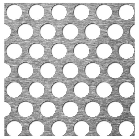 Blacha perforowana SUROWA OCZKO 15 mm PRZERWA 6 mm 200 x 200 mm Rv 15-21 Gr. 1,5 mm