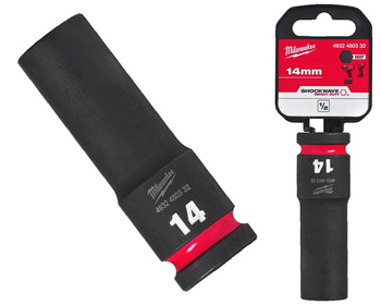Milwaukee Nasadka udarowa DŁUGA 1/2" 6-KĄTNA 14 mm