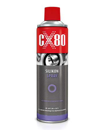 CX80 Smar SILIKONOWY DO TWORZYW SZTUCZNYCH I GUMY SPRAY 500 ml