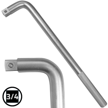 KING TONY POKRĘTŁO TYPU "L" CR-V 3/4" 90° 450 mm 6581-18