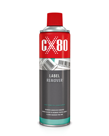 CX80 Płyn do usuwania naklejek LABEL REMOVER ZMYWACZ KLEJU 500 ml