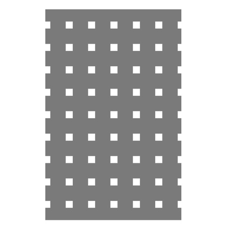 Blacha perforowana OCYNK 5X5 mm PRZERWA 11 mm 1000 x 500 mm Qg 5-16 Gr. 1 mm