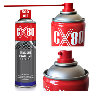 CX80 Sprężone powietrze do czyszczenia NIEPALNE 500 ml