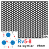 Blacha perforowana SUROWA OCZKO 5 mm PRZERWA 3 mm Rv 5-8 - NA WYMIAR Gr. 1 mm