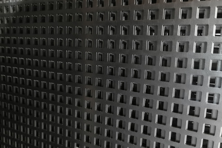 Blacha perforowana SUROWA 10X10 mm PRZERWA 5 mm 1000 x 500 mm Qg 10-15 Gr. 2 mm