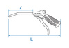 KING ONTY PISTOLET DO PRZEDMUCHIWANIA 1/4" 250 mm