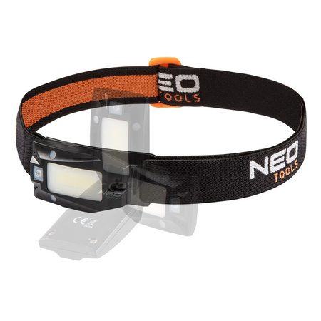 NEO Latarka czołowa AKU USB 180 lm LED z czujnikiem ruchu 99-069