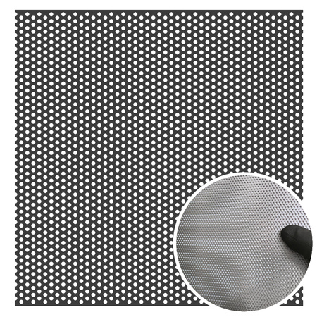 Blacha perforowana SUROWA OCZKO 2 mm PRZERWA 1,5 mm 200 x 200 mm Rv 2-3,5 Gr. 1,5 mm