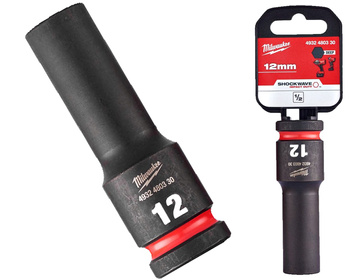 Milwaukee Nasadka udarowa DŁUGA 1/2" 6-KĄTNA 12 mm