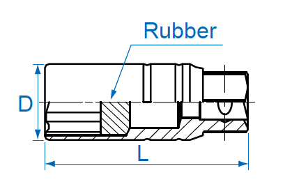 KING TONY NASADKA DO ŚWIEC 1/2" 6-kątna 16 x 70 mm CR-V