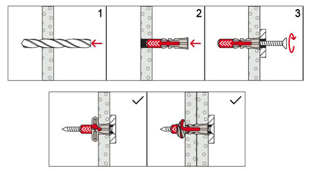 Kołki FISCHER DUOPOWER Koszulka 10 x 80 mm Op. 25 szt.