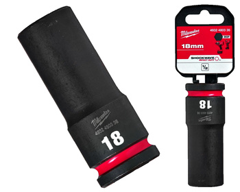 Milwaukee Nasadka udarowa DŁUGA 1/2" 6-KĄTNA 18 mm