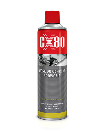 CX80 Wosk w sprayu do ochrony podwozia ANTYKOROZYJNY 500 ml