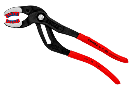 KNIPEX Szczypce do syfonów sanitarnych, muf i złączek - 250 mm