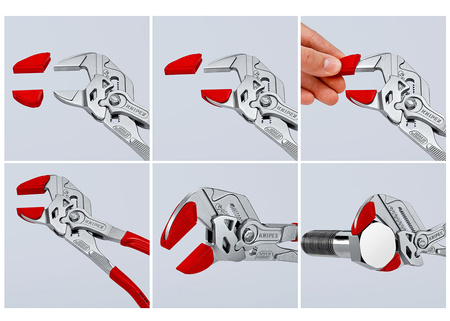 KNIPEX Nakładki ochronne z tworzywa sztucznego na szczęki do modeli 86 XX 300 - 3 kpl.