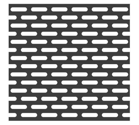 Blacha perforowana SUROWA fasolka LVL 4-20 1000 x 1000 mm GR. 1 mm
