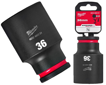 Milwaukee Nasadka udarowa DŁUGA 1/2" 6-KĄTNA 36 mm